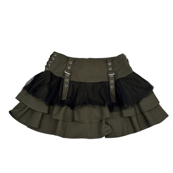 Hot Topic Thorn & Fable Ruffle Tiered Skirt Sz. Med - Picture 2 of 8